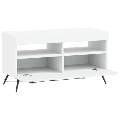 vidaXL LED TV Cabinet White Engineered Wood