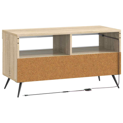 vidaXL LED TV Cabinet Sonoma Oak Engineered Wood
