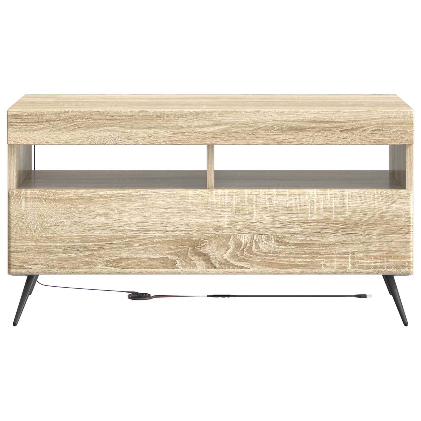 vidaXL LED TV Cabinet Sonoma Oak Engineered Wood
