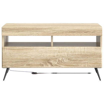 vidaXL LED TV Cabinet Sonoma Oak Engineered Wood