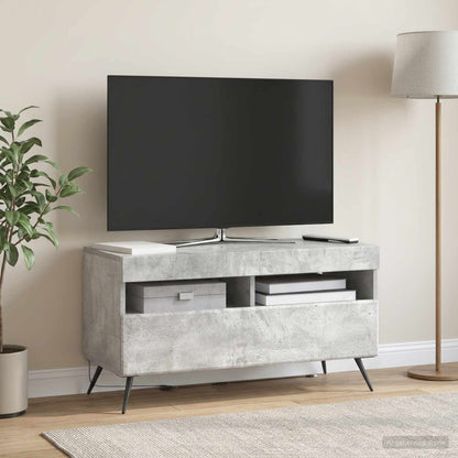 vidaXL LED TV Cabinet Concrete Grey Engineered Wood