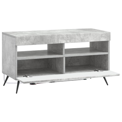 vidaXL LED TV Cabinet Concrete Grey Engineered Wood
