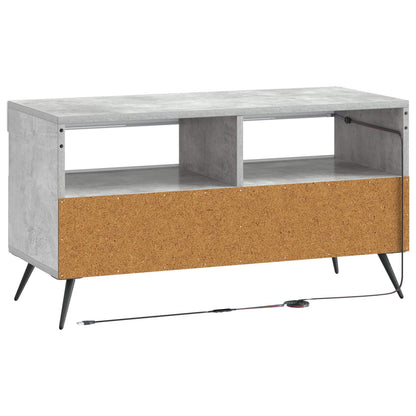 vidaXL LED TV Cabinet Concrete Grey Engineered Wood
