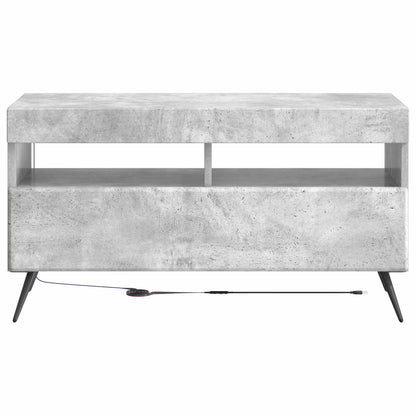 vidaXL LED TV Cabinet Concrete Grey Engineered Wood