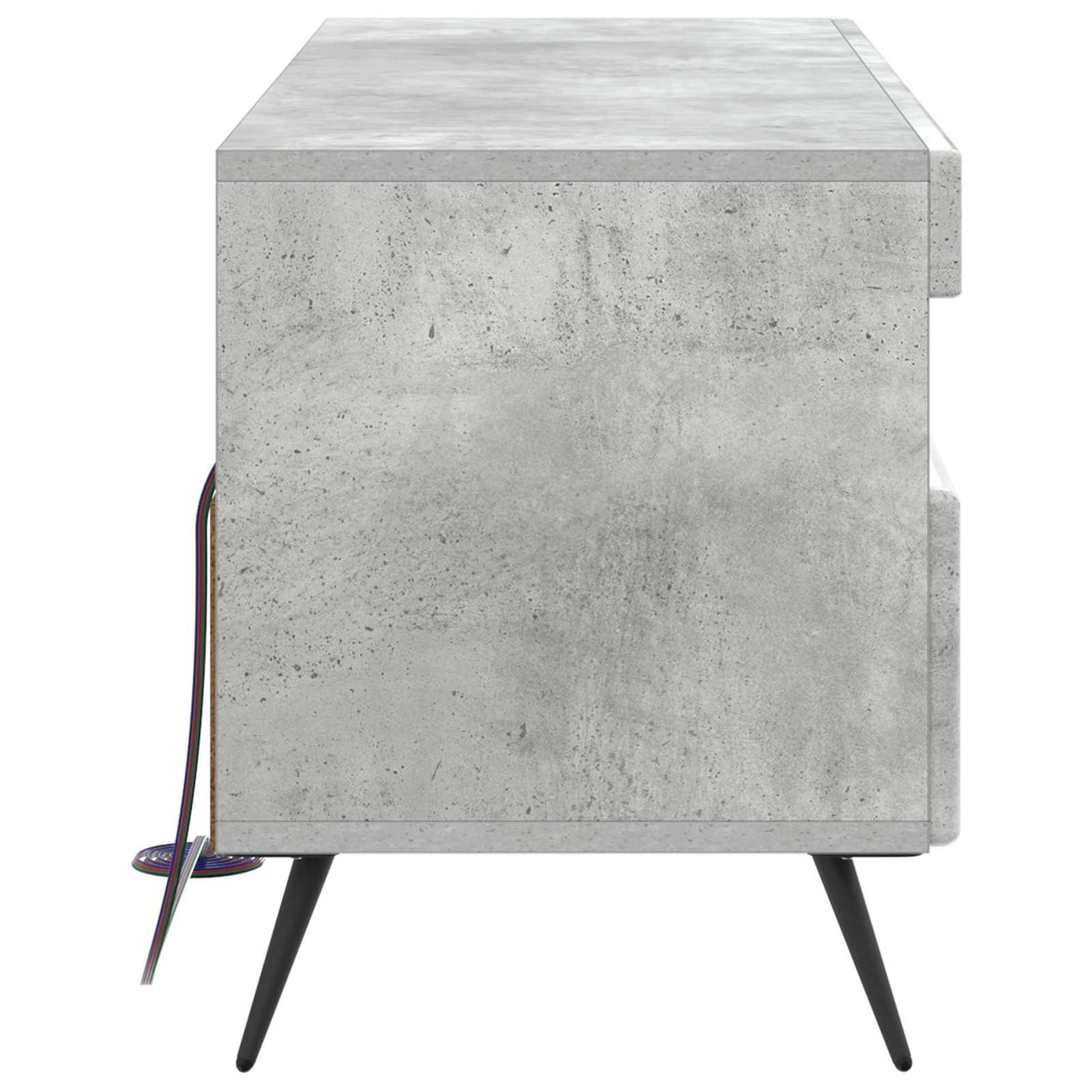 vidaXL LED TV Cabinet Concrete Grey Engineered Wood