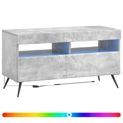 vidaXL LED TV Cabinet Concrete Grey Engineered Wood
