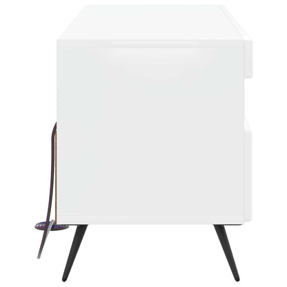 vidaXL LED TV Cabinet High Gloss White Engineered Wood