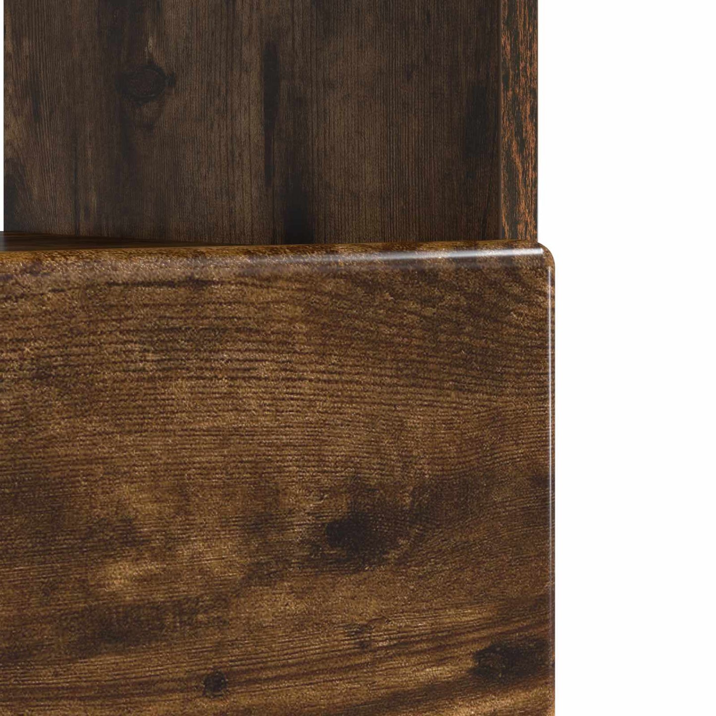 vidaXL LED TV Cabinet Smoked Oak Engineered Wood
