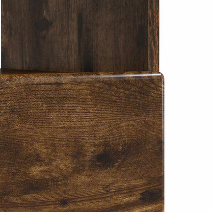 vidaXL LED TV Cabinet Smoked Oak Engineered Wood