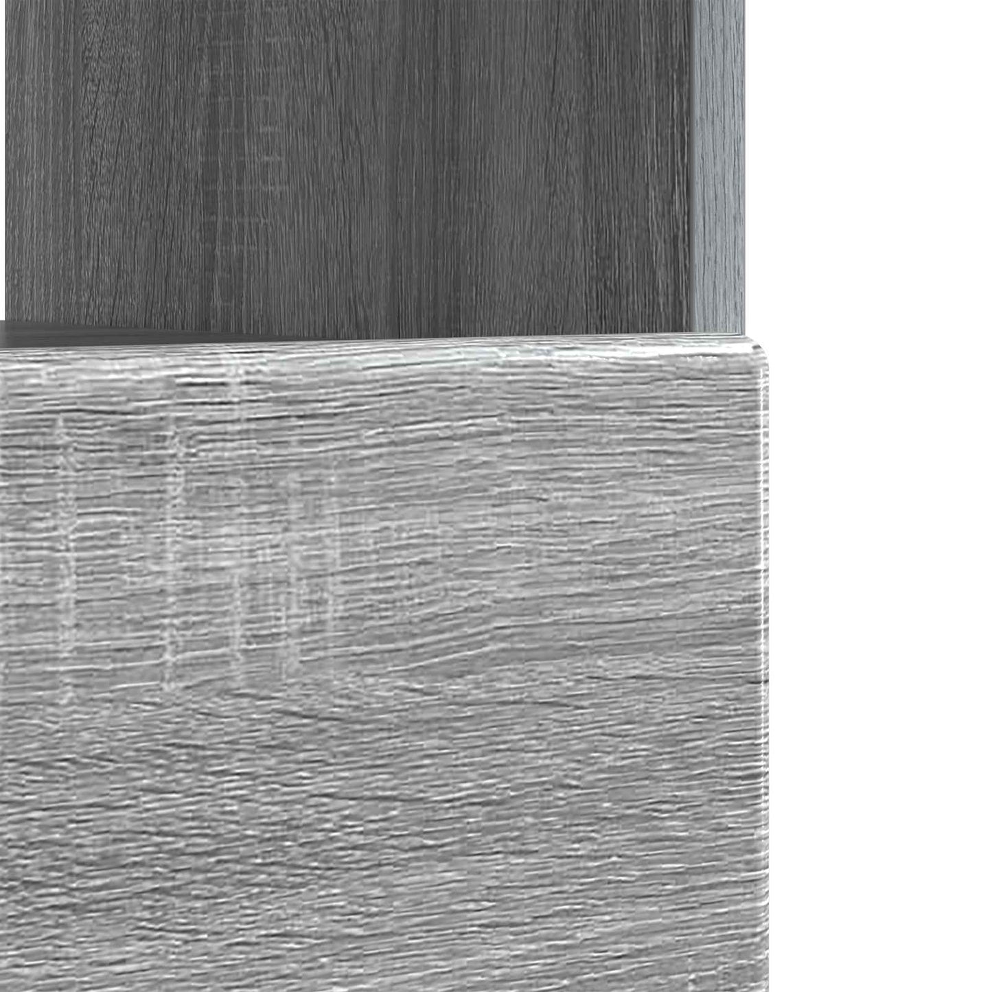 vidaXL LED TV Cabinet Grey Sonoma Engineered Wood