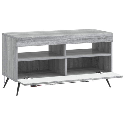 vidaXL LED TV Cabinet Grey Sonoma Engineered Wood