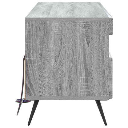 vidaXL LED TV Cabinet Grey Sonoma Engineered Wood