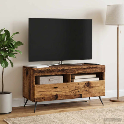 vidaXL LED TV Cabinet Old Wood Engineered Wood