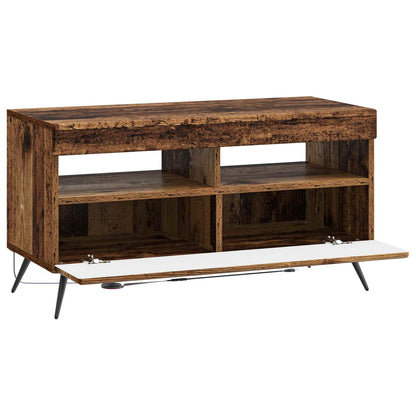 vidaXL LED TV Cabinet Old Wood Engineered Wood