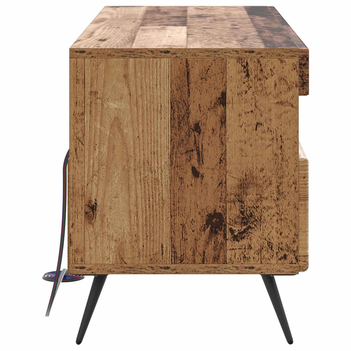 vidaXL LED TV Cabinet Old Wood Engineered Wood