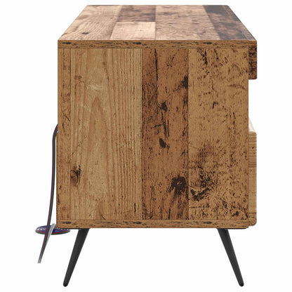 vidaXL LED TV Cabinet Old Wood Engineered Wood