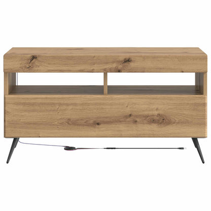 vidaXL LED TV Cabinet Artisan Oak Engineered Wood