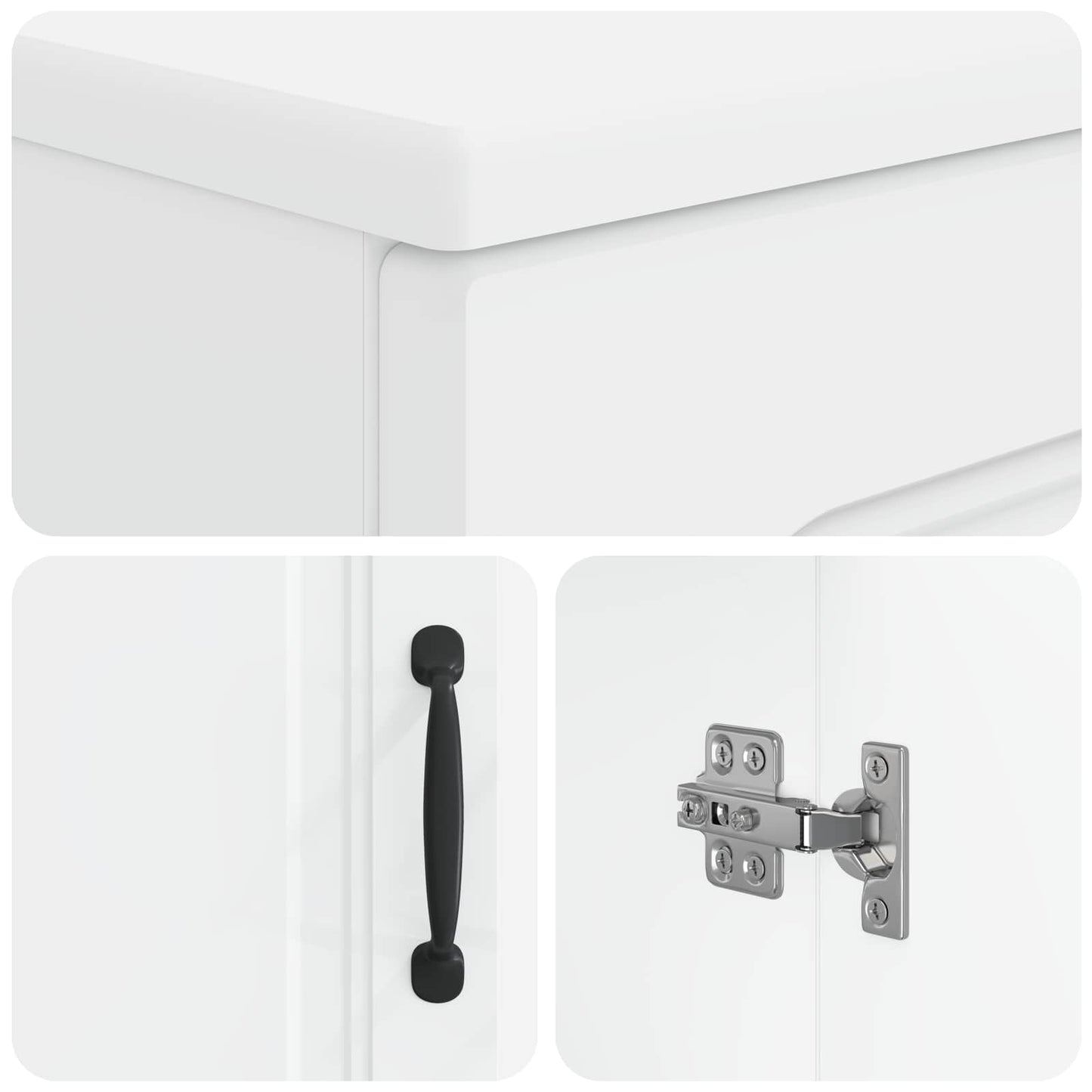vidaXL Bathroom Sink Cabinet UTRECHT White 59.5 x 31.5x 59 cm