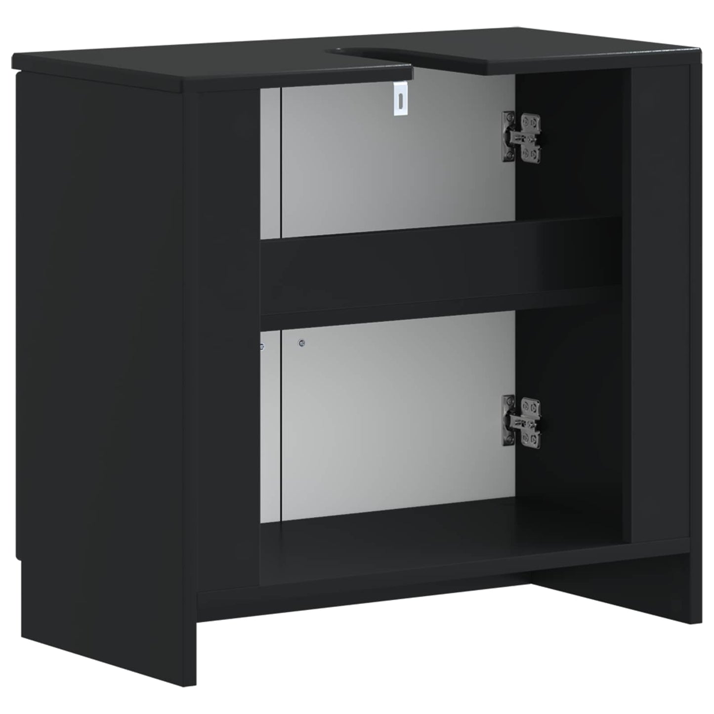 vidaXL Bathroom Sink Cabinet UTRECHT Black 59.5 x 31.5x 59 cm