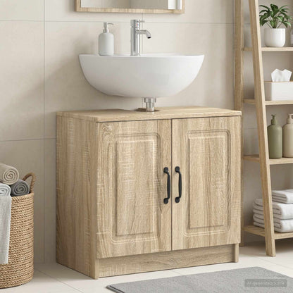vidaXL Bathroom Sink Cabinet UTRECHT Sonoma Oak 59.5 x 31.5x 59 cm