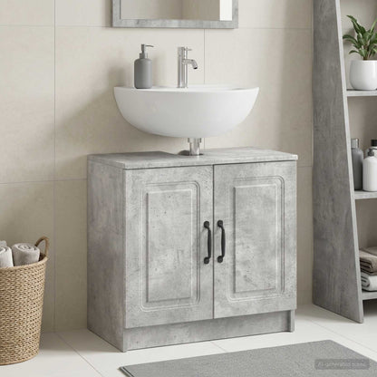 vidaXL Bathroom Sink Cabinet UTRECHT Concrete Grey 59.5 x 31.5x 59 cm