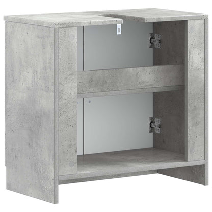 vidaXL Bathroom Sink Cabinet UTRECHT Concrete Grey 59.5 x 31.5x 59 cm