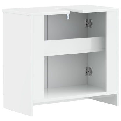 vidaXL Bathroom Sink Cabinet UTRECHT High Gloss White