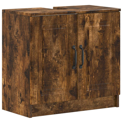 vidaXL Bathroom Sink Cabinet UTRECHT Smoked Oak 59.5 x 31.5x 59 cm