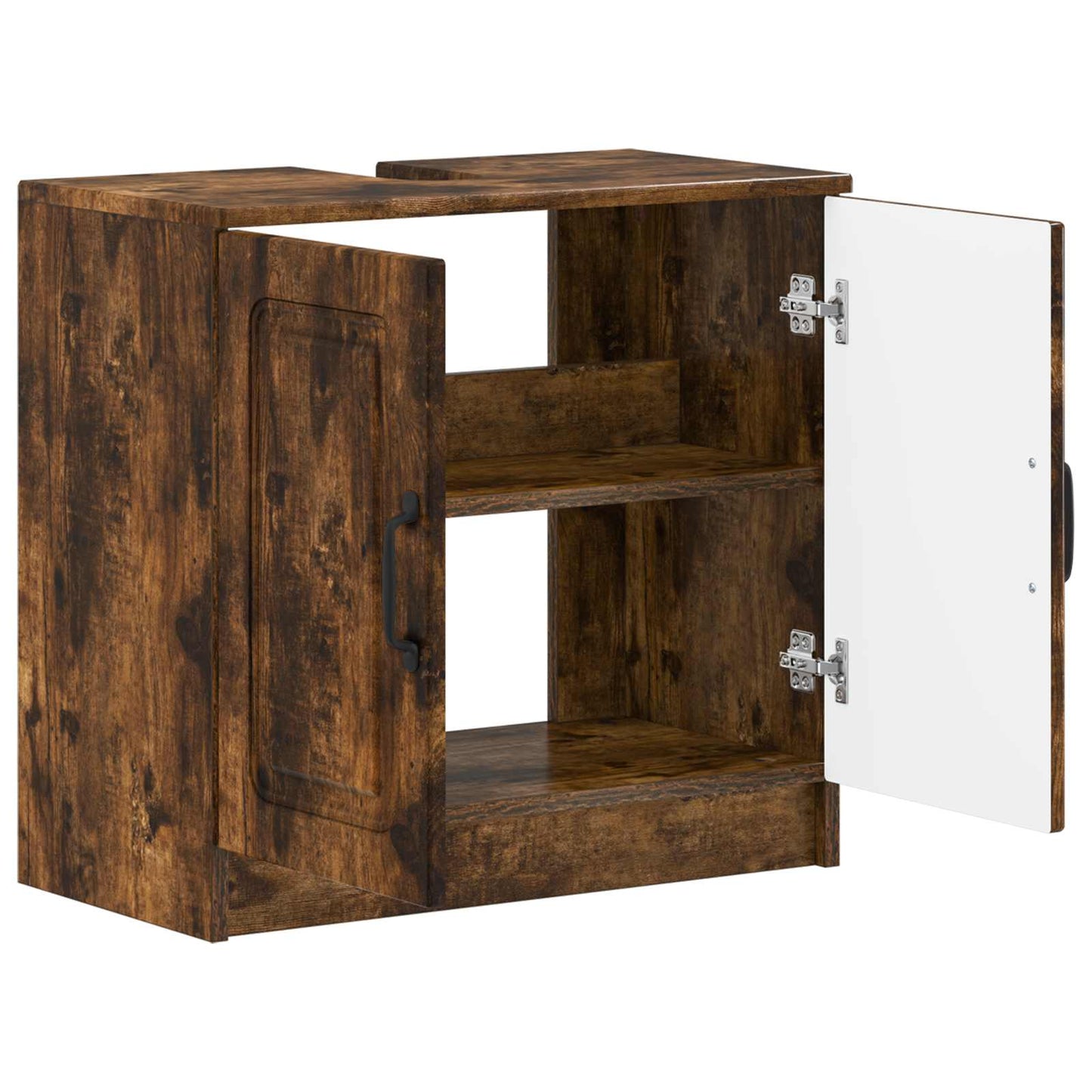 vidaXL Bathroom Sink Cabinet UTRECHT Smoked Oak 59.5 x 31.5x 59 cm