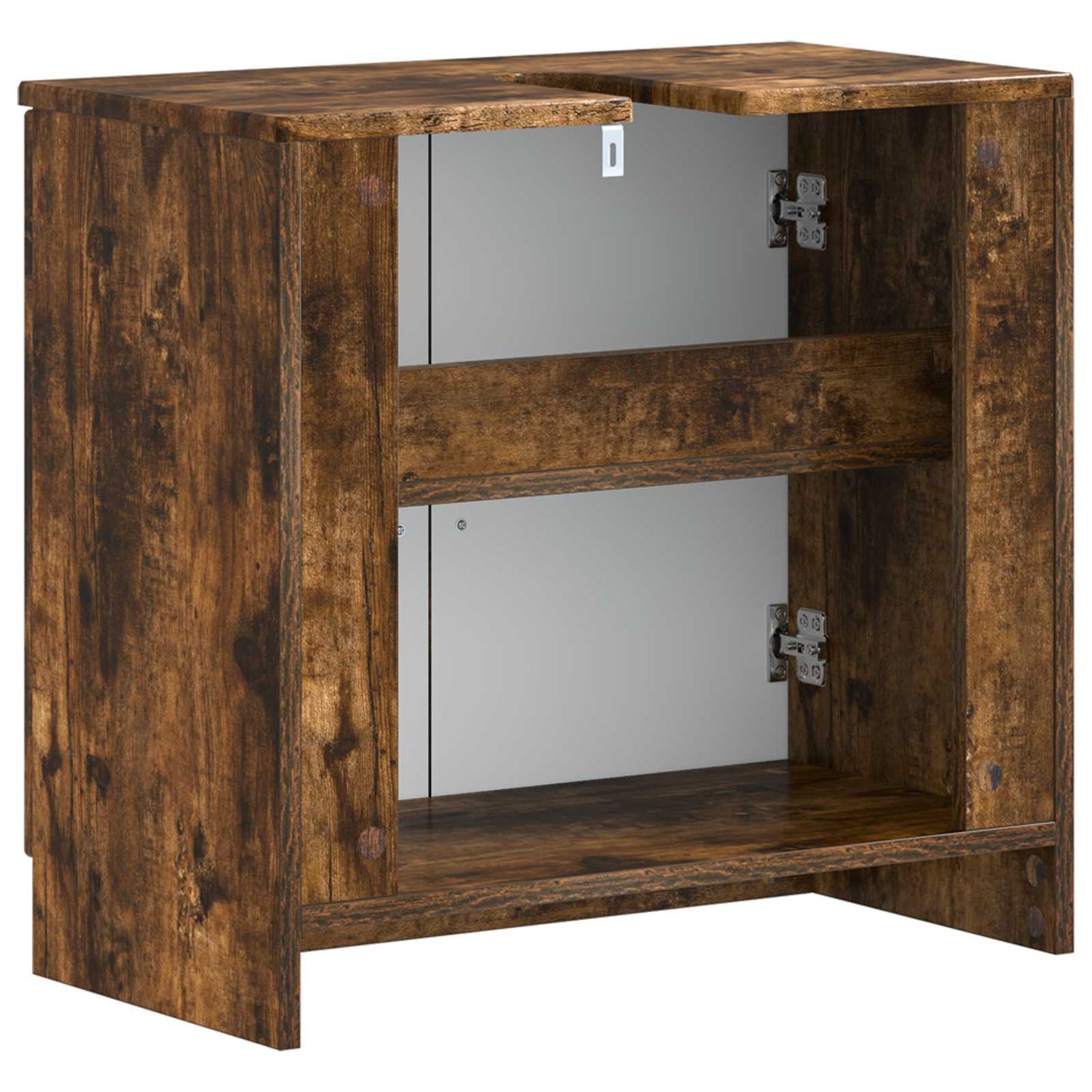 vidaXL Bathroom Sink Cabinet UTRECHT Smoked Oak 59.5 x 31.5x 59 cm