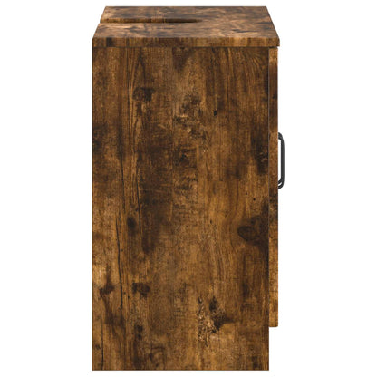 vidaXL Bathroom Sink Cabinet UTRECHT Smoked Oak 59.5 x 31.5x 59 cm