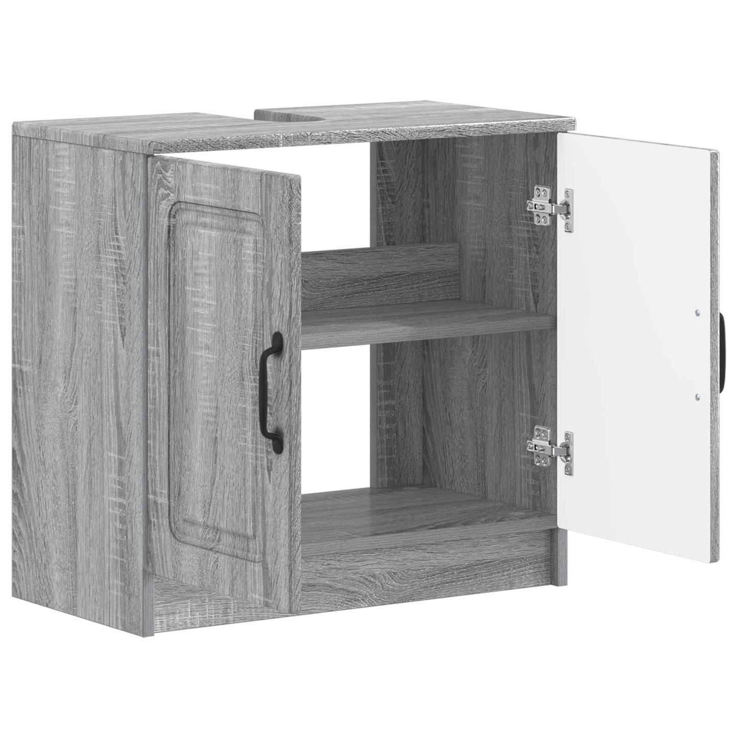 vidaXL Bathroom Sink Cabinet UTRECHT Grey Sonoma 59.5 x 31.5x 59 cm