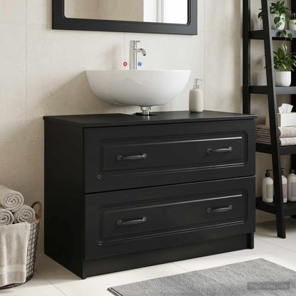 vidaXL Bathroom Sink Cabinet UTRECHT Black 82 x 41x 56 cm