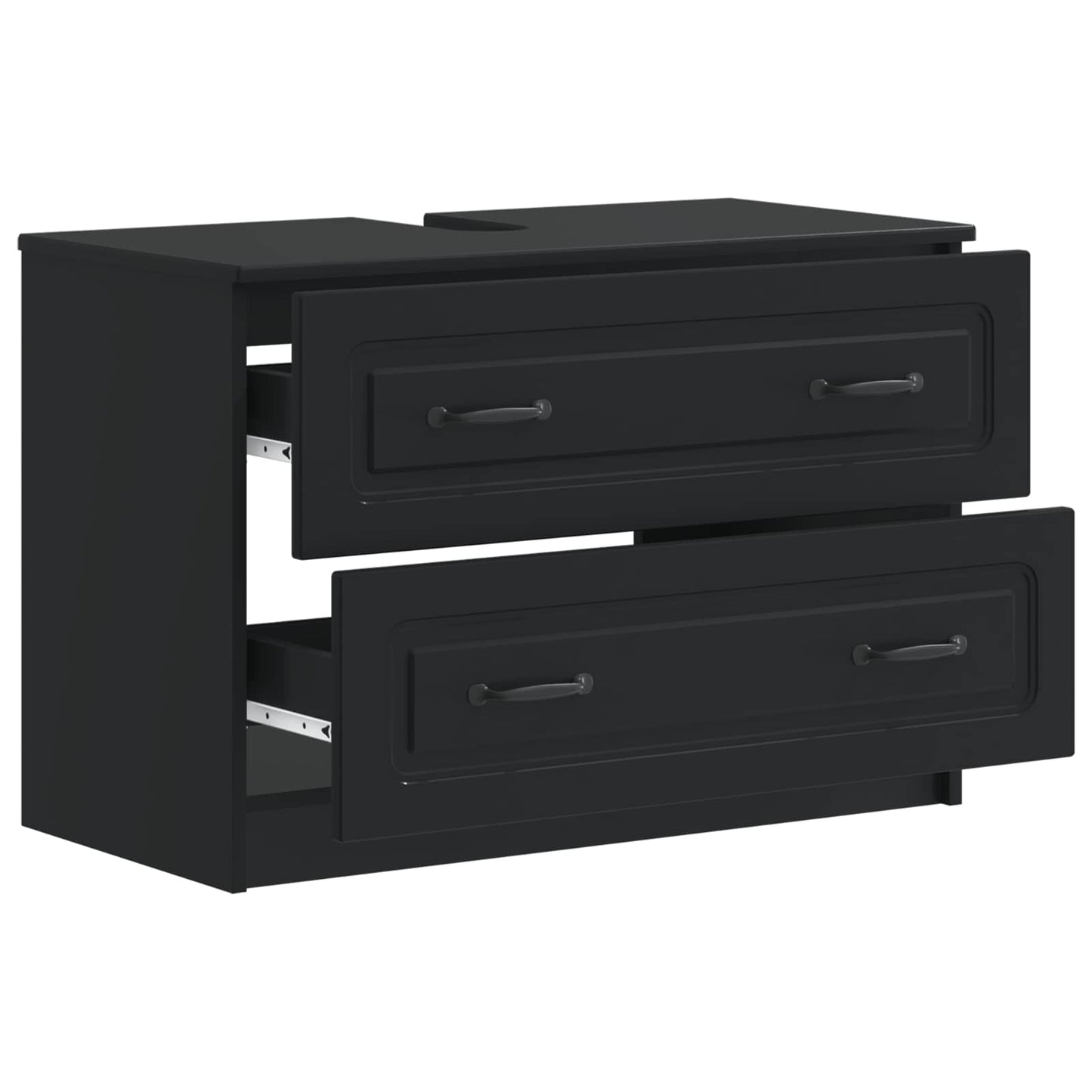vidaXL Bathroom Sink Cabinet UTRECHT Black 82 x 41x 56 cm