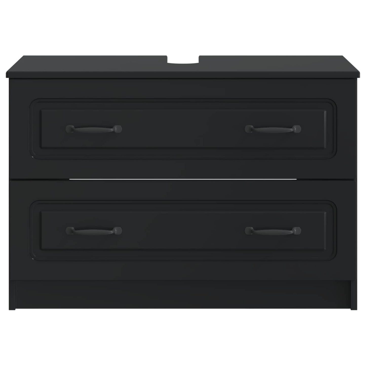 vidaXL Bathroom Sink Cabinet UTRECHT Black 82 x 41x 56 cm