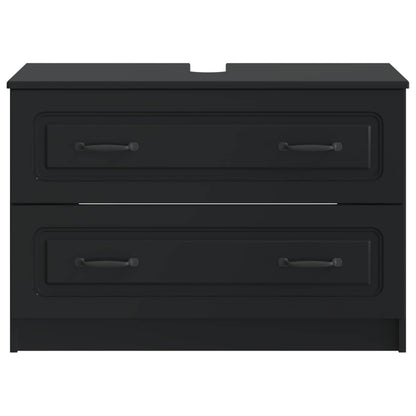 vidaXL Bathroom Sink Cabinet UTRECHT Black 82 x 41x 56 cm