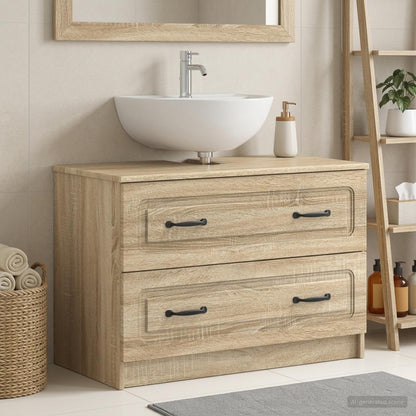 vidaXL Bathroom Sink Cabinet UTRECHT Sonoma Oak 82 x 41x 56 cm