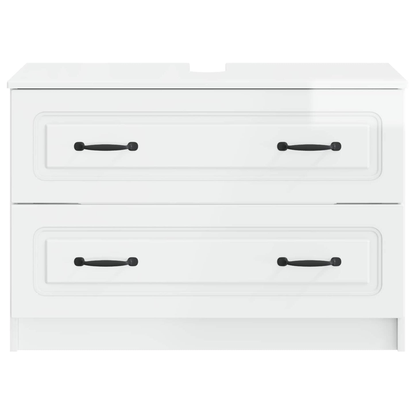 vidaXL Bathroom Sink Cabinet UTRECHT High Gloss White 82 x 41x 56 cm