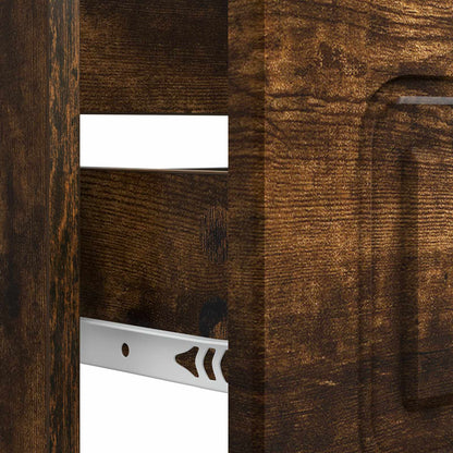 vidaXL Bathroom Sink Cabinet UTRECHT Smoked Oak 82 x 41x 56 cm
