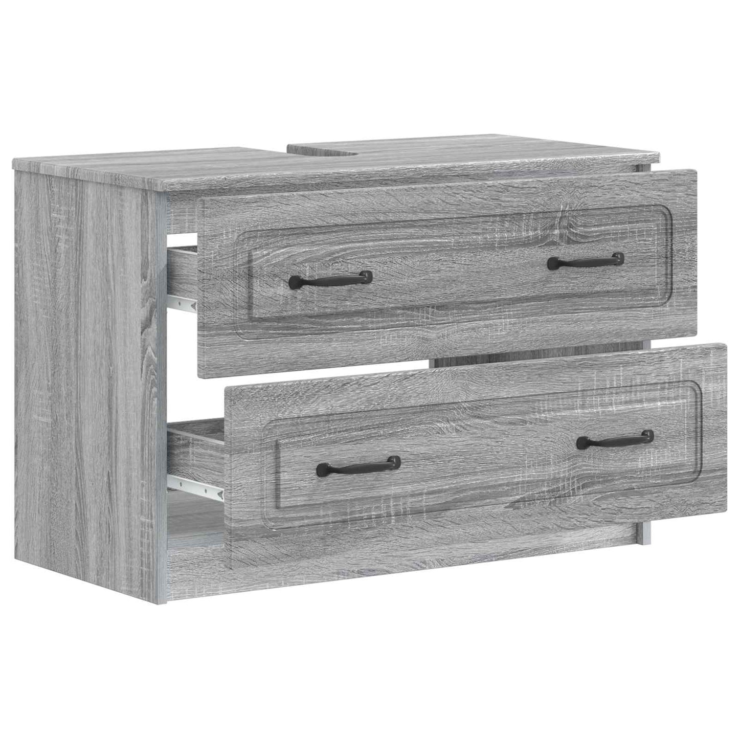 vidaXL Bathroom Sink Cabinet UTRECHT Grey Sonoma 82 x 41x 56 cm