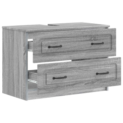vidaXL Bathroom Sink Cabinet UTRECHT Grey Sonoma 82 x 41x 56 cm