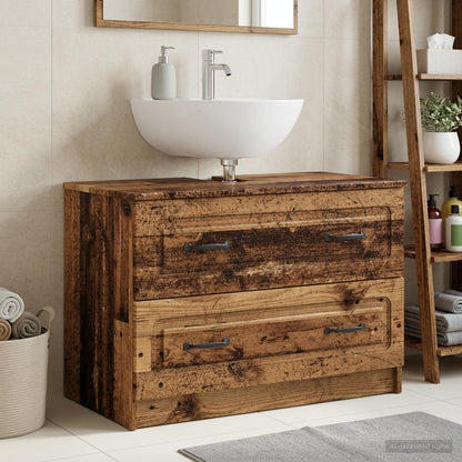 vidaXL Bathroom Sink Cabinet UTRECHT Old Wood 82 x 41x 56 cm