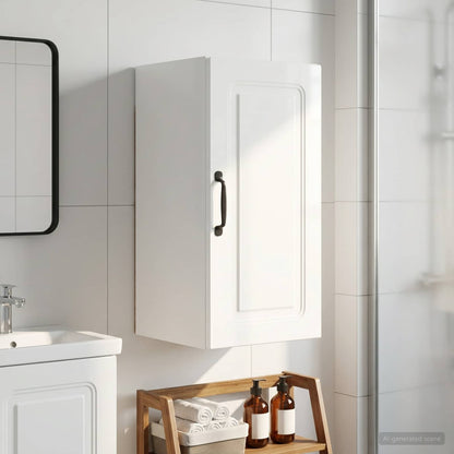 vidaXL Bathroom Wall Cabinet UTRECHT High Gloss White 30 x 31 x 59 cm
