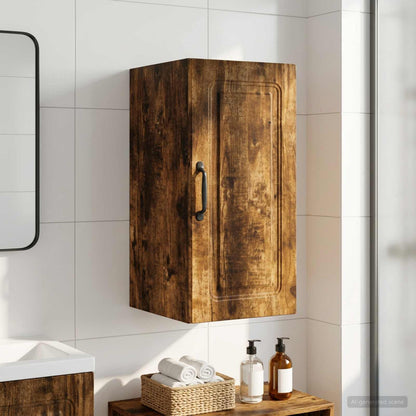 vidaXL Bathroom Wall Cabinet UTRECHT Smoked Oak 30 x 31 x 59 cm