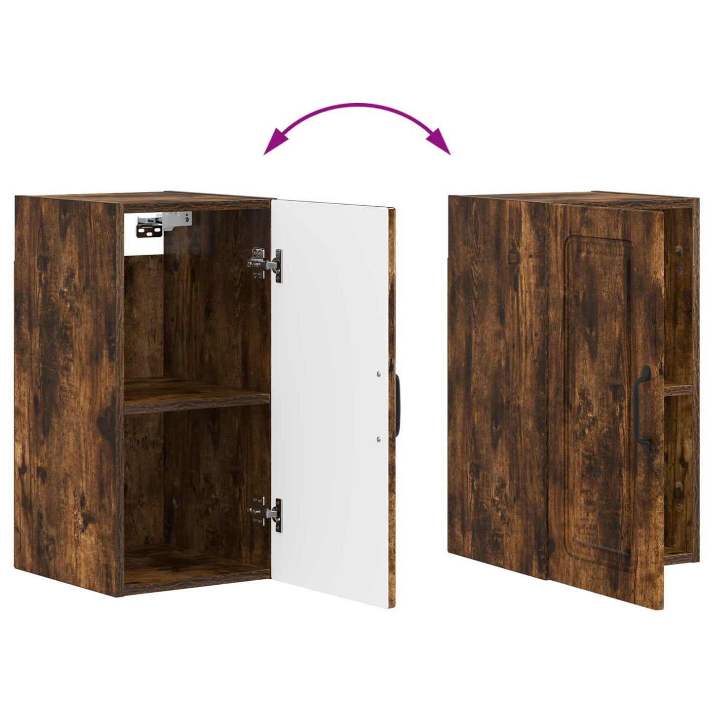 vidaXL Bathroom Wall Cabinet UTRECHT Smoked Oak 30 x 31 x 59 cm