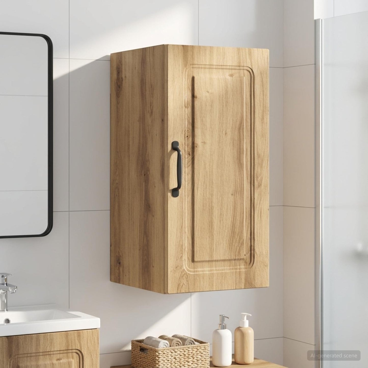 vidaXL Bathroom Wall Cabinet UTRECHT Artisan Oak 30 x 31 x 59 cm