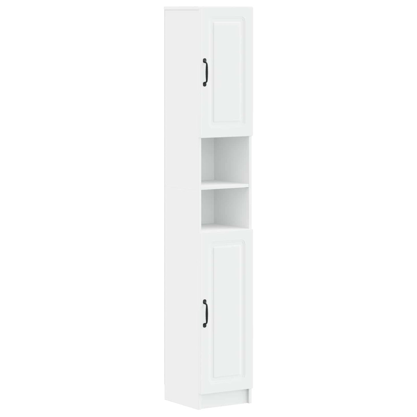 vidaXL Bathroom Cabinet with Open Shelf UTRECHT White 30 x 31 x 187 cm