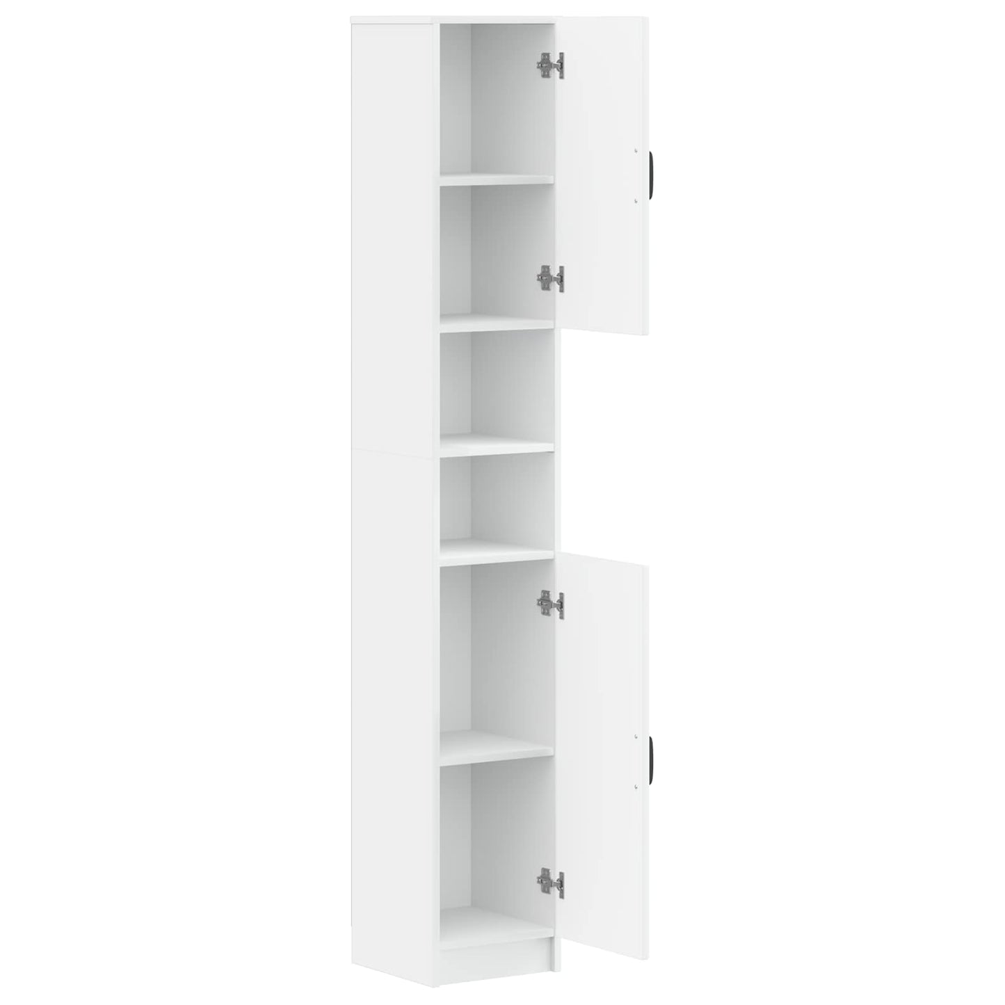 vidaXL Bathroom Cabinet with Open Shelf UTRECHT White 30 x 31 x 187 cm