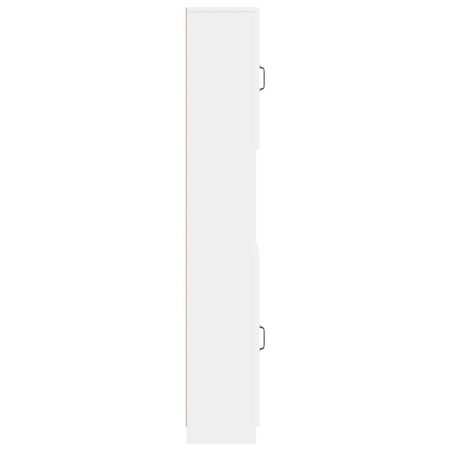 vidaXL Bathroom Cabinet with Open Shelf UTRECHT White 30 x 31 x 187 cm