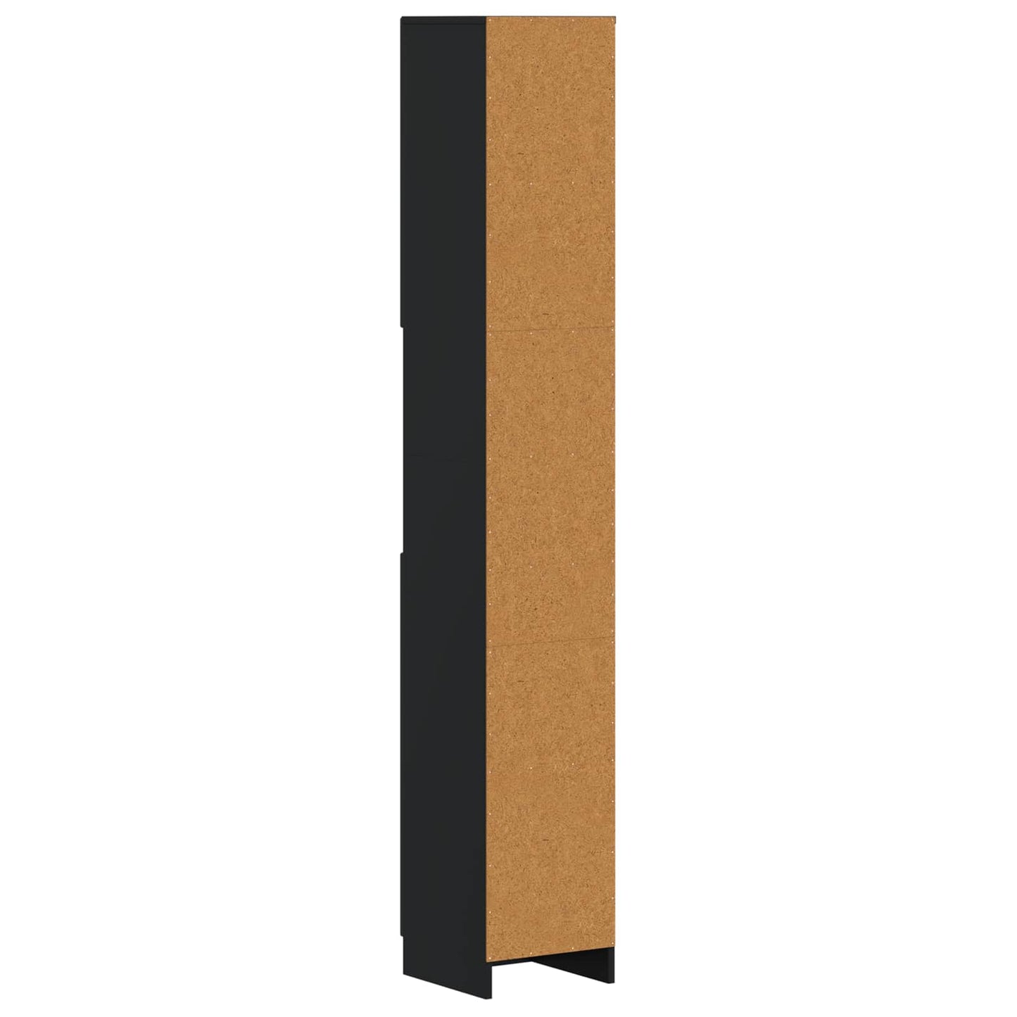 vidaXL Bathroom Cabinet with Open Shelf UTRECHT Black 30 x 31 x 187 cm